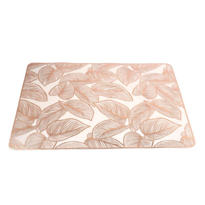 Deco Flower Abstract Pattern Plastic Dining Table Placemat 34*90 cm