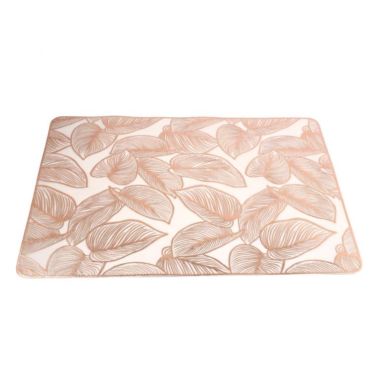 Deco Flower Abstract Pattern Plastic Dining Table Placemat 30*45 cm