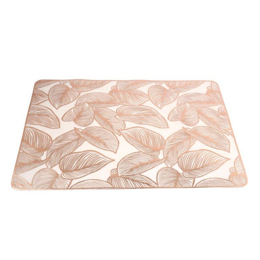 Deco Flower Abstract Pattern Plastic Dining Table Placemat 30*45 cm