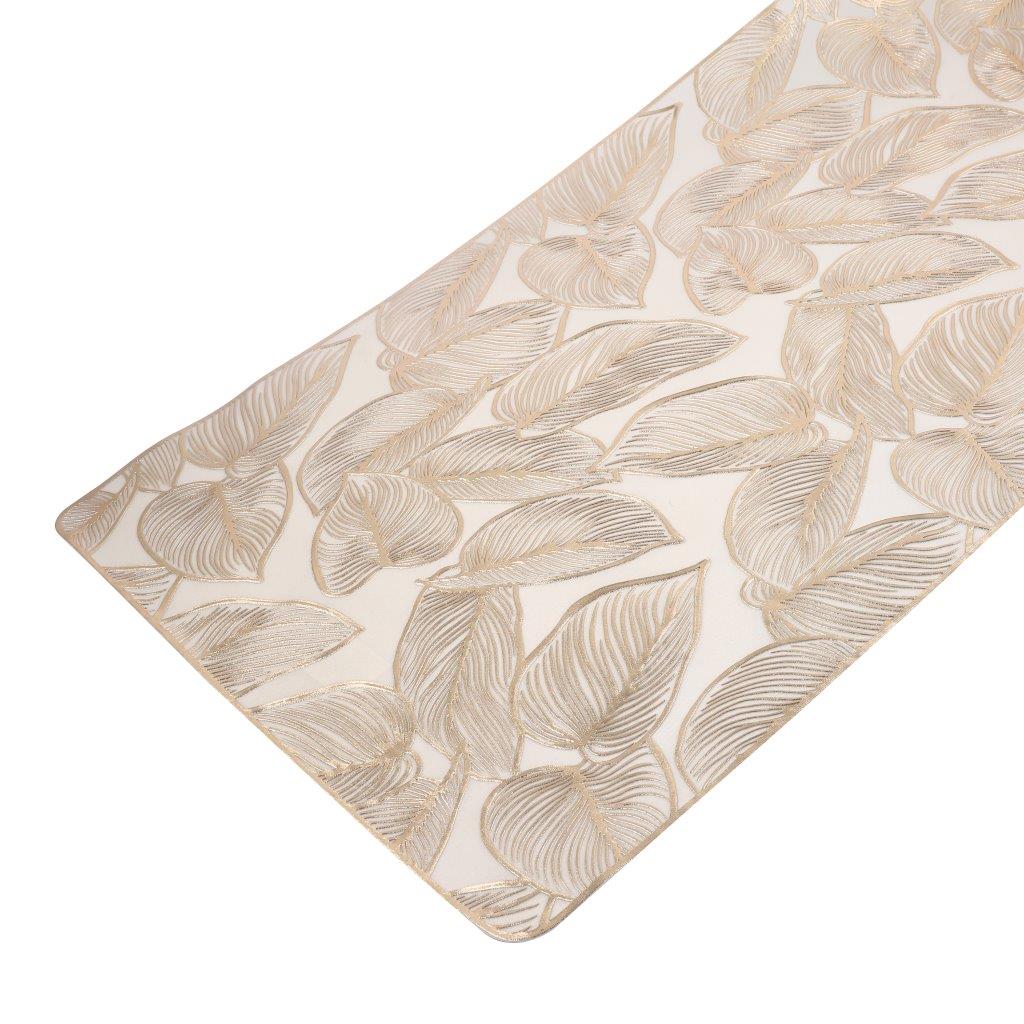 Deco Flower Abstract Pattern Plastic Dining Table Placemat 33*90 cm