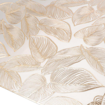 Deco Flower Abstract Pattern Plastic Dining Table Placemat 33*90 cm