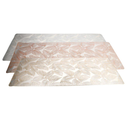 Deco Flower Abstract Pattern Plastic Dining Table Placemat 33*90 cm