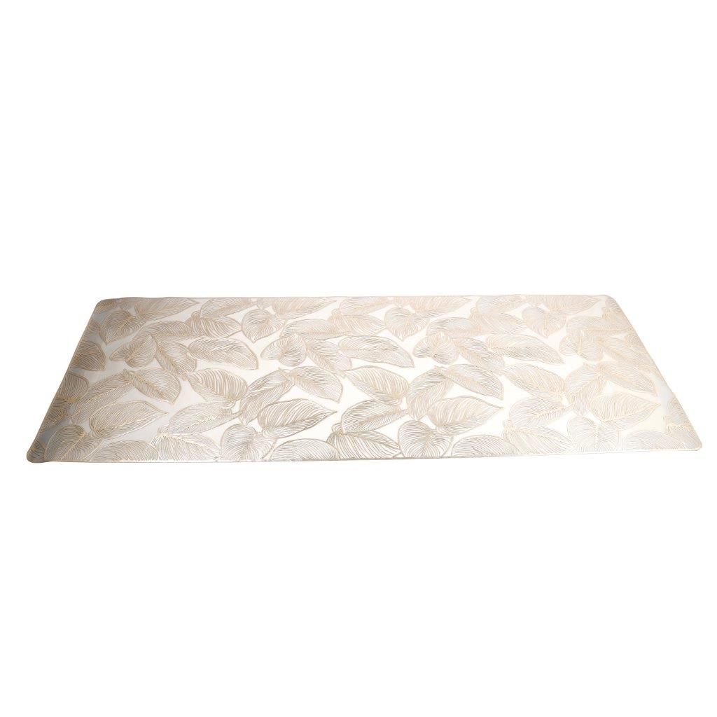 Deco Flower Abstract Pattern Plastic Dining Table Placemat 33*90 cm