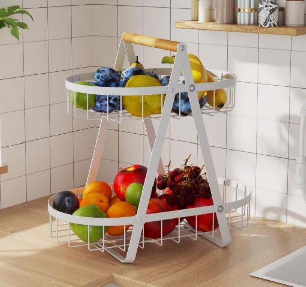 Multi layer Iron Fruit Basket 32*18*32 cm