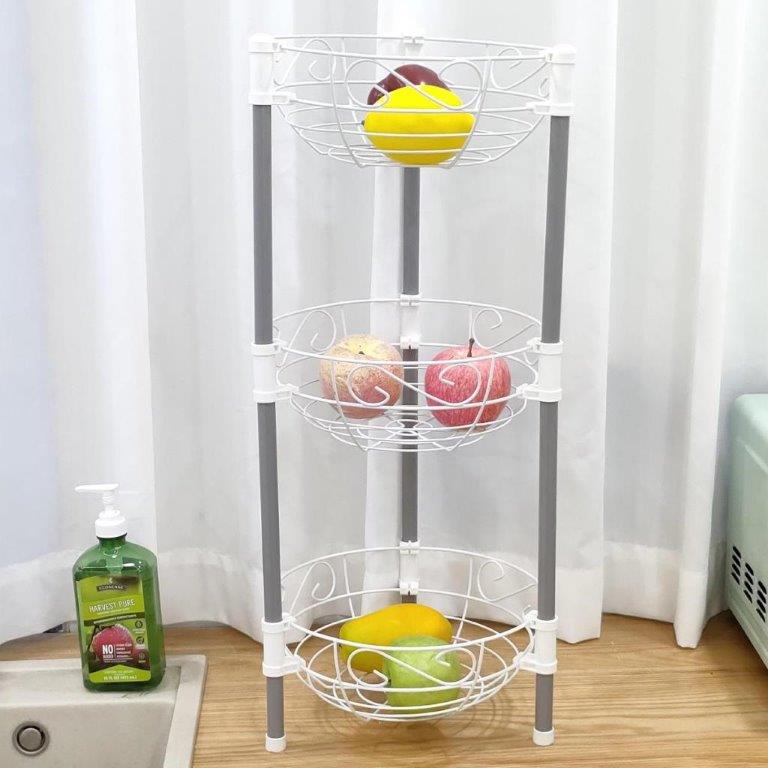 Multi layer Iron Fruit amd Vegetable Rack 28.5*28.5*65.5 cm