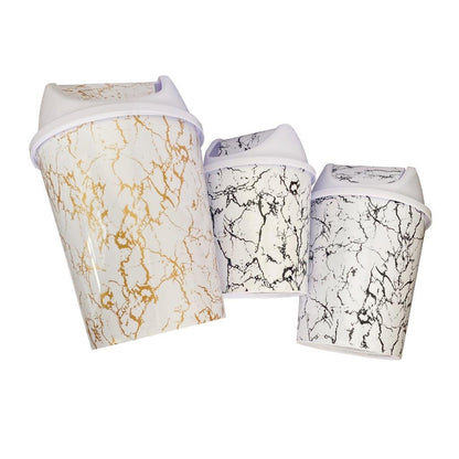 Multi Color Swing Top Rubbish Bin 27*27*31 cm