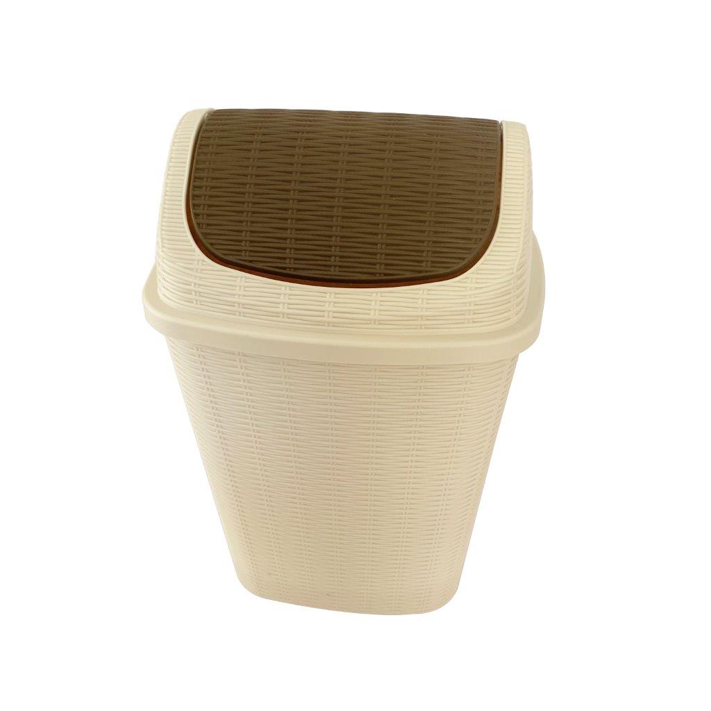 Multi Color Swing Top Rubbish Bin 24*21*27 cm