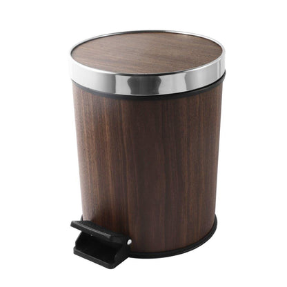Abstract Print Plastic Pedal Rubbish Bin 25*25*32 cm