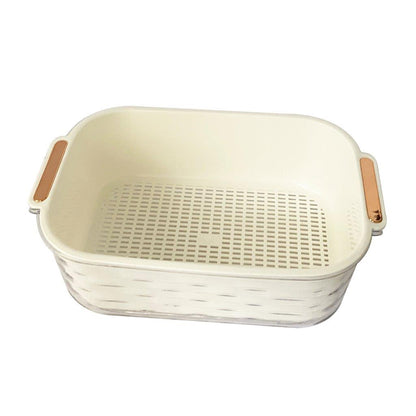 Multipurpose Plastic Laundry Basket Wash Tub 27*19*19.5 cm