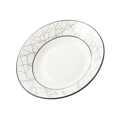 Abstract Print Ceramic Tableware Round Serving Dish Plate 9 cm