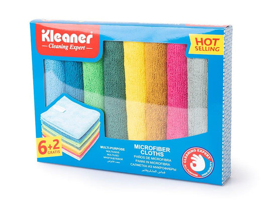 Kleaner Multipurpose Microfiblre Cleaning Cloth Pack of 6 28*20*3.5 cm