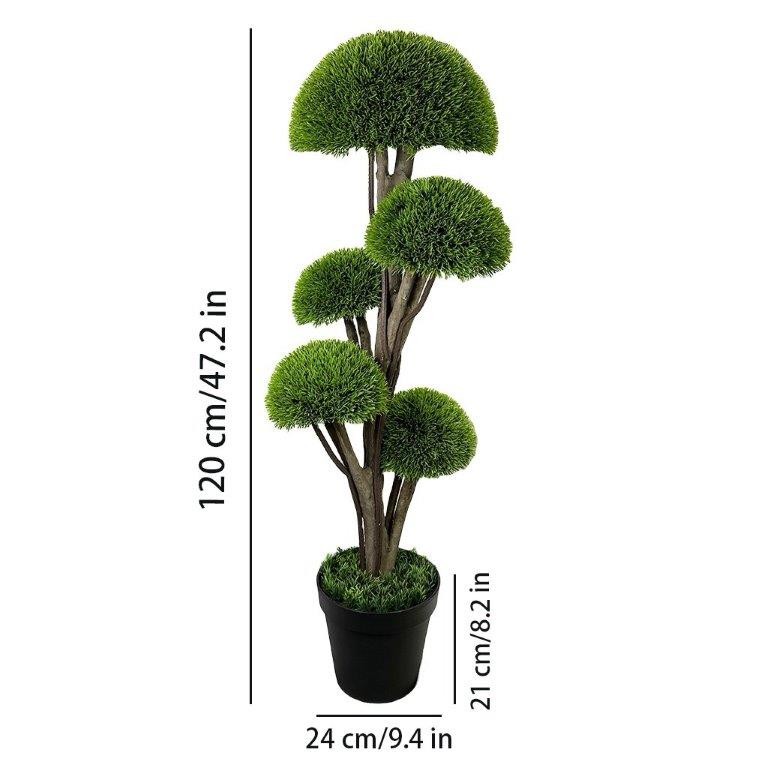 Realistic Touch Artificial Plant Flower Pot Home Interior Deco 120 5 heads