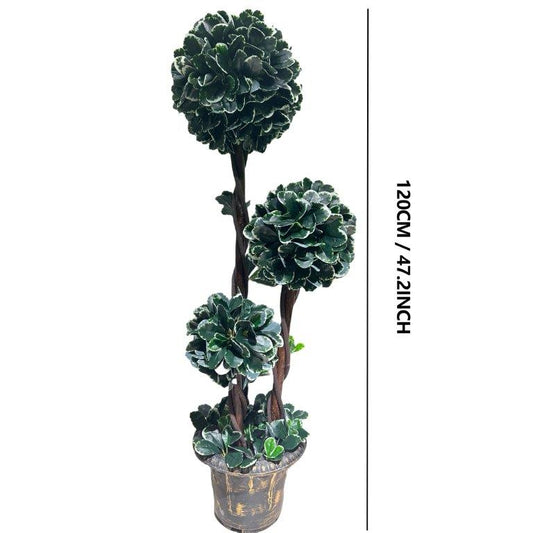 Realistic Touch Artificial Plant Flower Pot Home Interior Deco 120 cm 3 heads