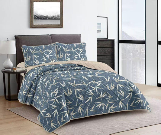 Elegant Design Comforter Bedspread Bedding Set Bed Cover with Pillowcase Set of 3 pcs Bed Cover 220*240 cm Pillowcase 50*70 cm