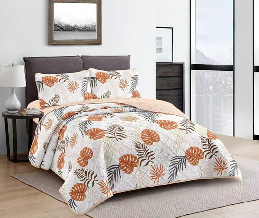 Elegant Design Comforter Bedspread Bedding Set Bed Cover with Pillowcase Set of 3 pcs Bed Cover 220*240 cm Pillowcase 50*70 cm