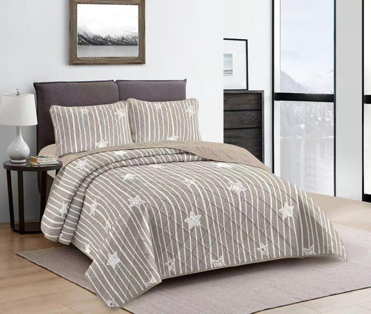 Elegant Design Comforter Bedspread Bedding Set Bed Cover with Pillowcase Set of 3 pcs Bed Cover 220*240 cm Pillowcase 50*70 cm
