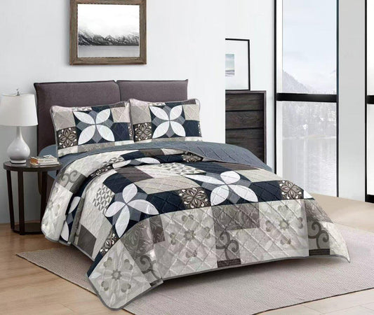 Elegant Design Comforter Bedspread Bedding Set Bed Cover with Pillowcase Set of 3 pcs Bed Cover 220*240 cm Pillowcase 50*70 cm