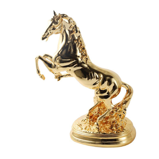 Gold Sculpture Statue Resin Figurine Horse 30*15*44 cm