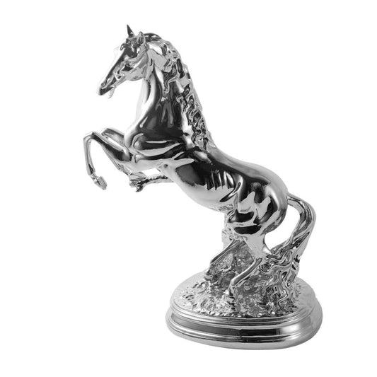 Silver Sculpture Statue Resin Figurine Horse 30*15*44 cm