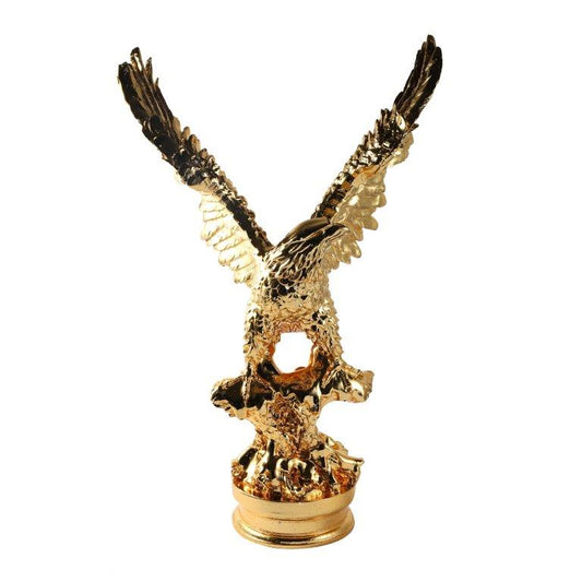 Gold Sculpture Statue Resin Figurine Eagle H 72 cm
