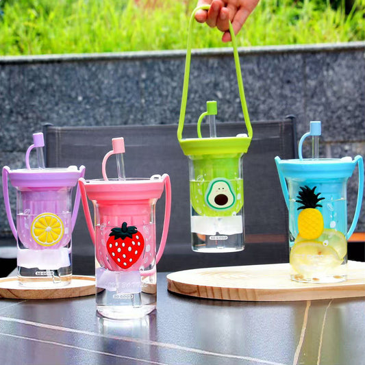 Glass Mug with Lemon Squeezer 10*15 CM