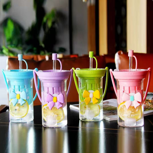 Glass Mug with Lemon Squeezer 10*15 CM