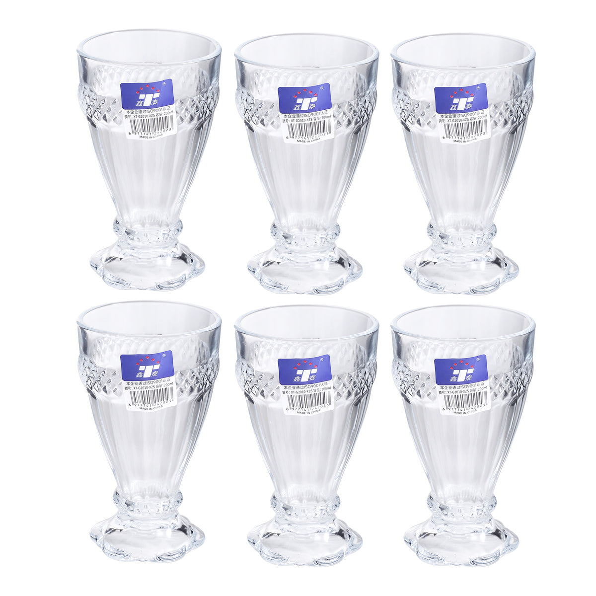 Footed Glass / 6PCS / 200ML