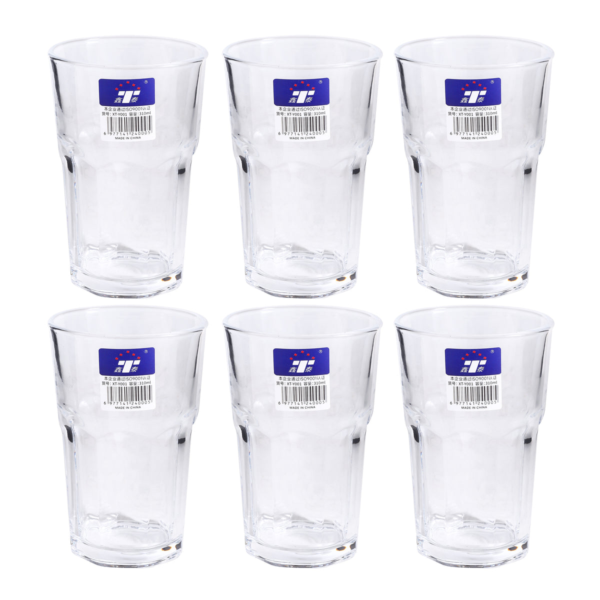 Glass Tumbler / 6PCS / 310ML
