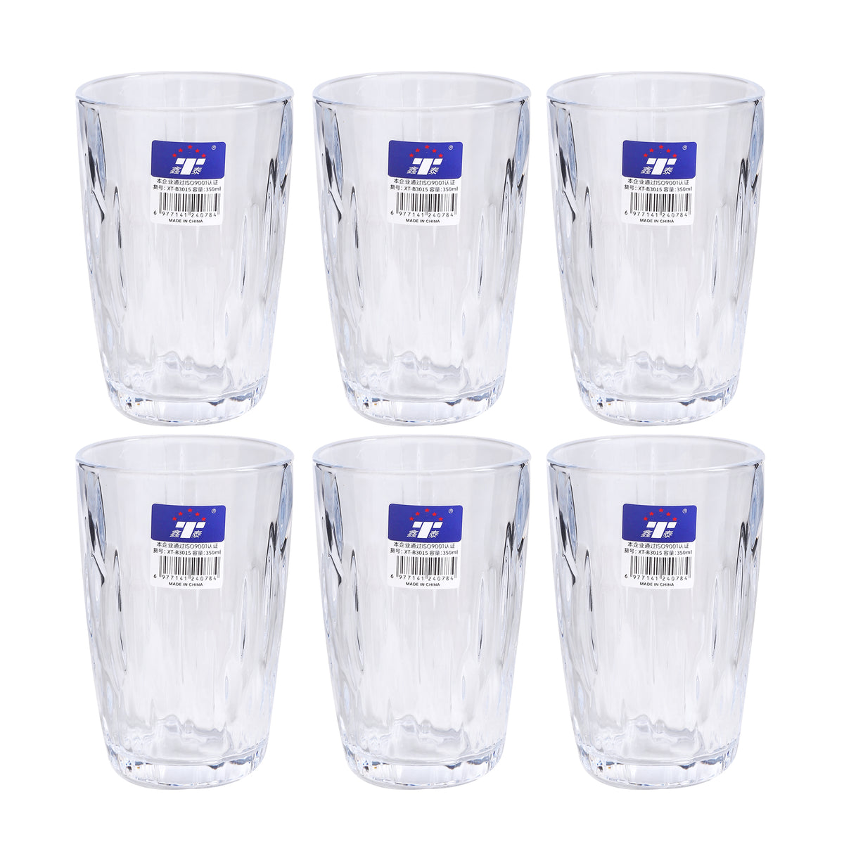 Tall Glass Tumbler / 6PCS / 350ML