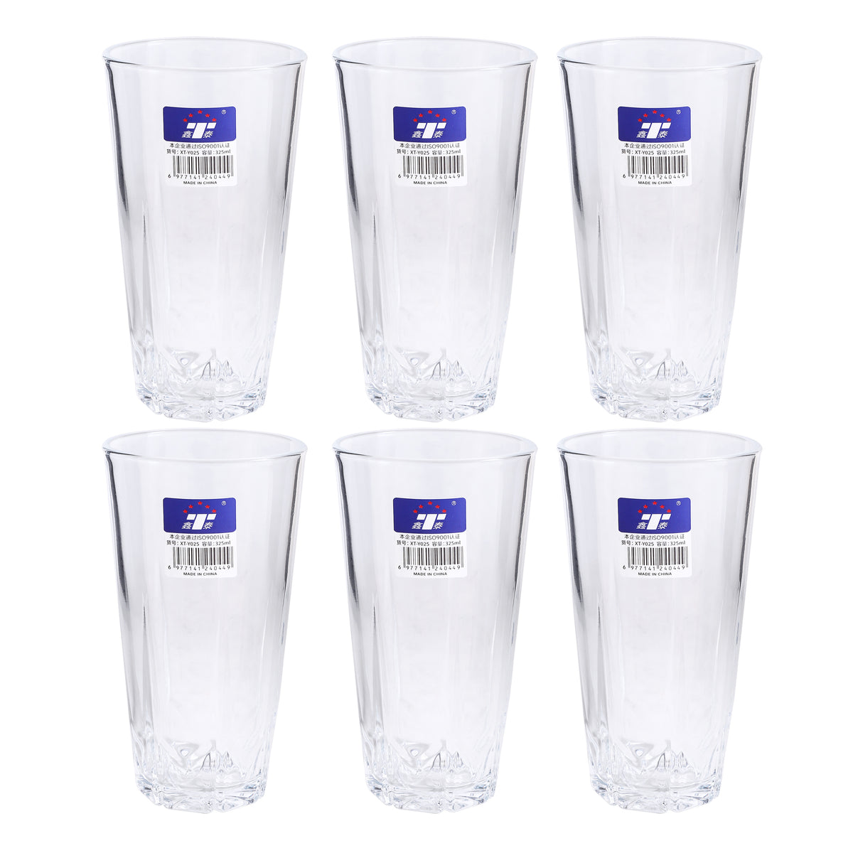 Tall Glass Tumbler / 6PCS / 325ML