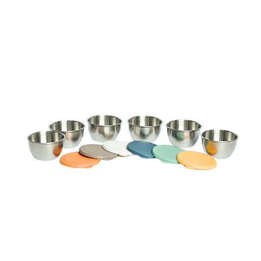 Round Stainless Steel Sauce Cup Set / 6PCS / 6.5CM