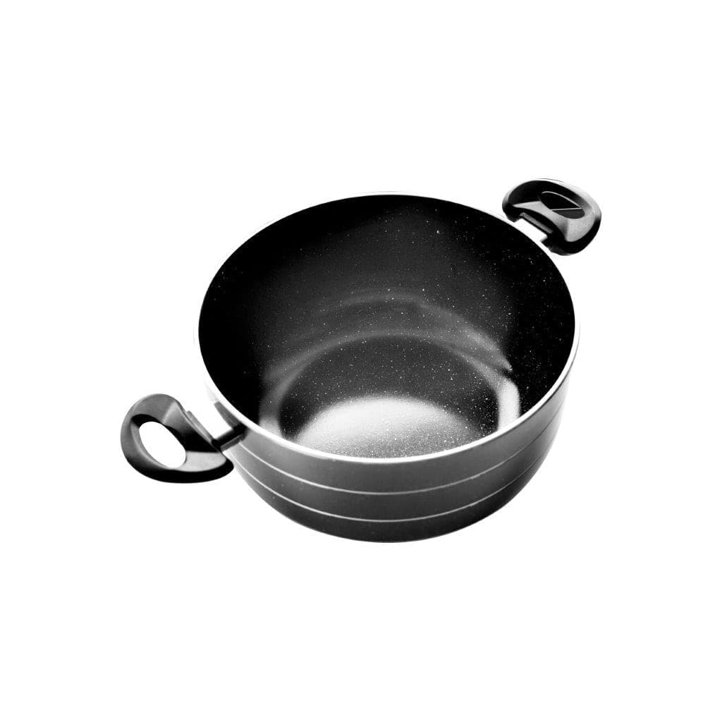 Casserole Grey Marble Coating Non Stick 4 Pcs Set 22cm 24cm 26cm 30cm 3.5 mm (Must select an Option for Sizes or Set)