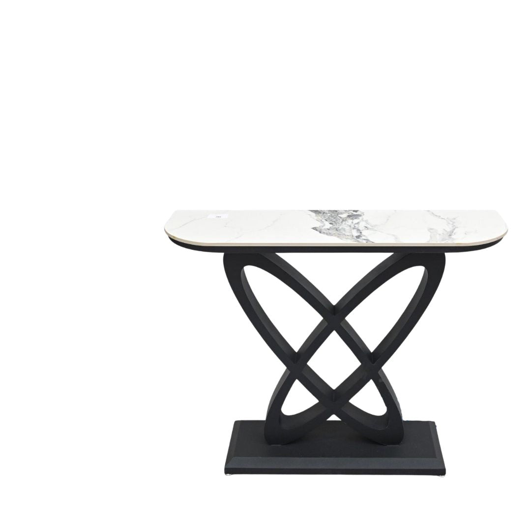 Home Decor Marbletop Metal Console Table Living Room Hallway 100*30*80 cm