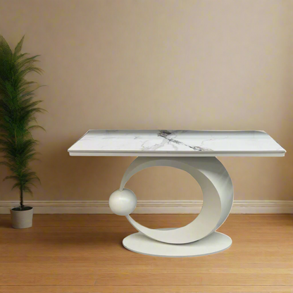Home Decor Marbletop Metal Console Table Living Room Hallway 100*30*80 cm