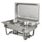 chafing dish-Stainless Steel Chafing Dish Double Platter 2 Burner-Classic Homeware &amp; Gifts