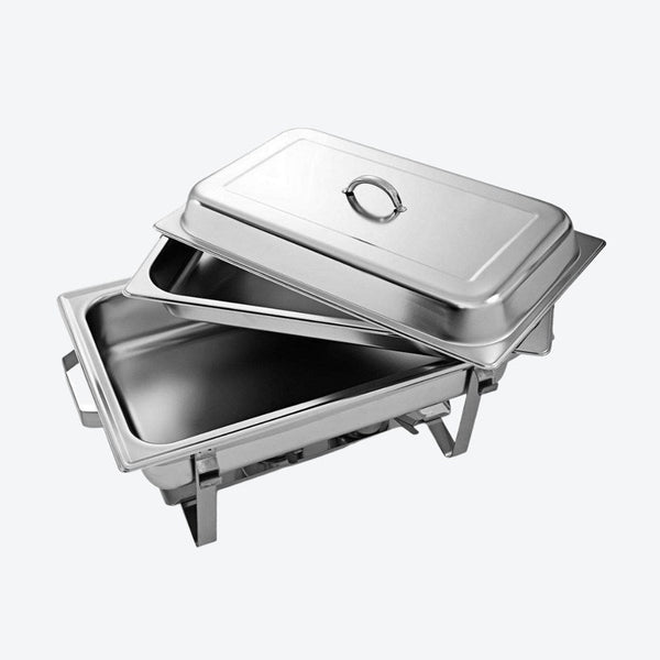 chafing dish-Stainless Steel Chafing Dish Single Platter 2 Burner 60*36*32 cm-Classic Homeware &amp; Gifts