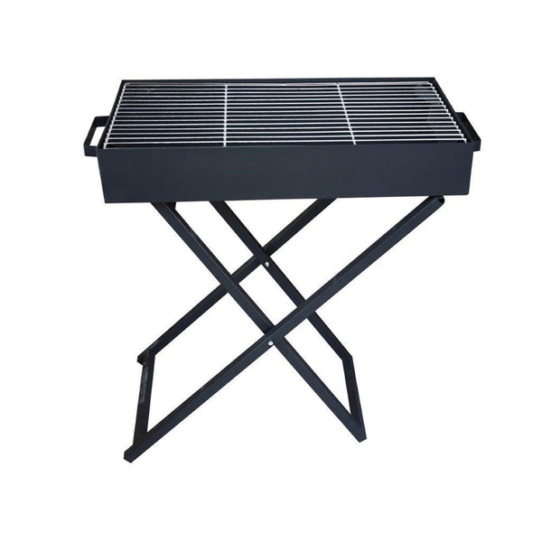 charcoal bbq -Small Outdoor Portable Foldable Charcoal BBQ with Grill 30*40 cm-Classic Homeware &amp; Gifts