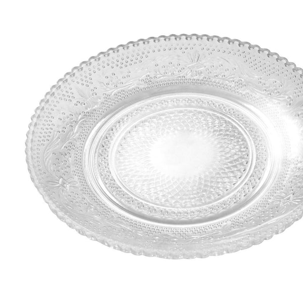 dollar store-Dinnerware Glass Plate 8 inch 20 cm-Classic Homeware &amp; Gifts