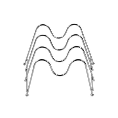 Stainless Steel Tray Stand Plate Display Holder 14*14.5*22 cm