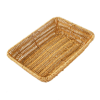 Handmade Wicker Basket Rattan Fruit Basket 28*20.5*7