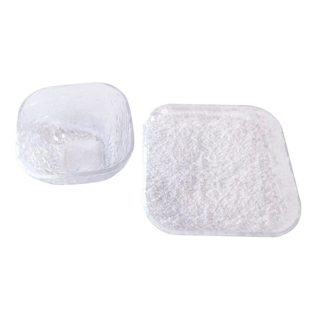 Crystal Glass Ice Cream and Dessert Bowl and Plate Set of 12 Pcs 10.5*5.2/15 cm