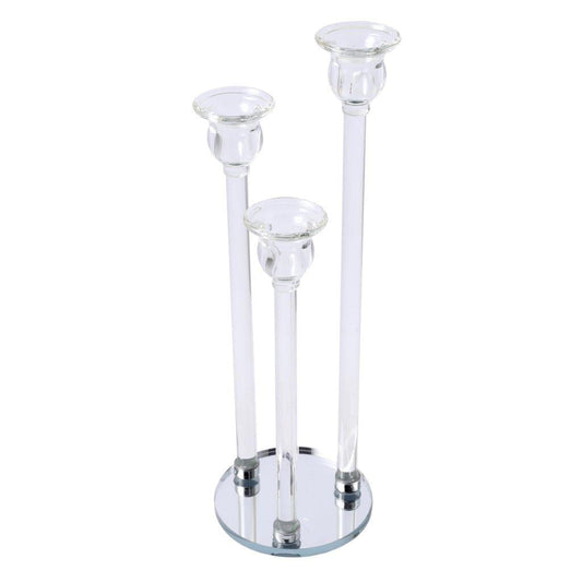 Home Decor Crystal Decor Table Top Candleholder 3 Arms  37 cm