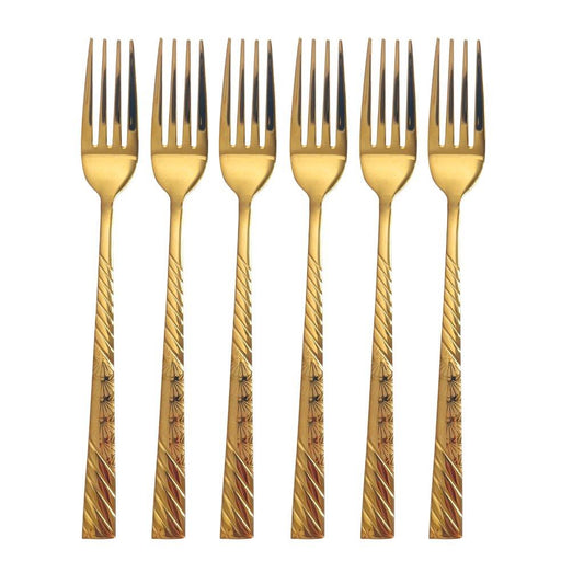 Stainless Steel Fork Set of 6 Pcs ** 20 cm