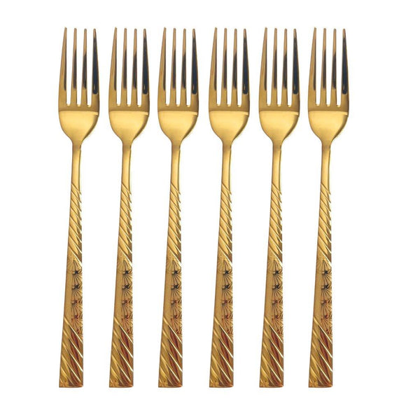 Stainless Steel Fork Set of 6 Pcs ** 20 cm