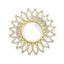 Decorative Star Shape Gold Frame Wall Mirror 45 cm