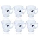 Premium Lead Free Glass Tea Cup Set of 6 pcs 140 ml