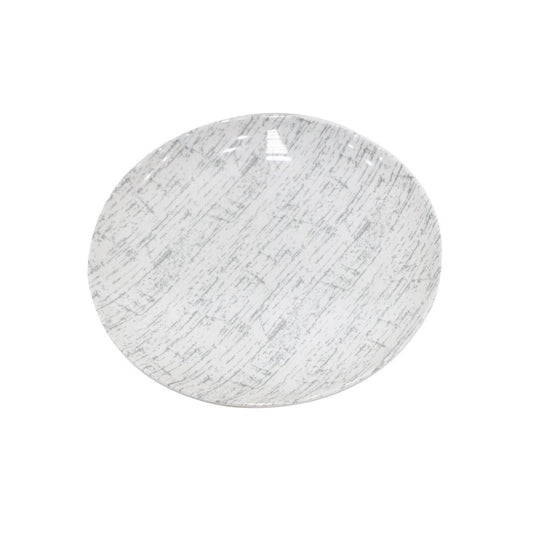 أواني تقديم الميلامين أواني العشاء طبق عشاء سادة أبيض 16 بوصة