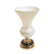 Elegant Glass Craft Mosaic Gold Flower Vase Wedding Table Centrepiece 20*34 cm