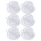 Premium Lead Free Glass Tea Cup with Saucer Set of 6 Pcs 9*6.5/14 cm