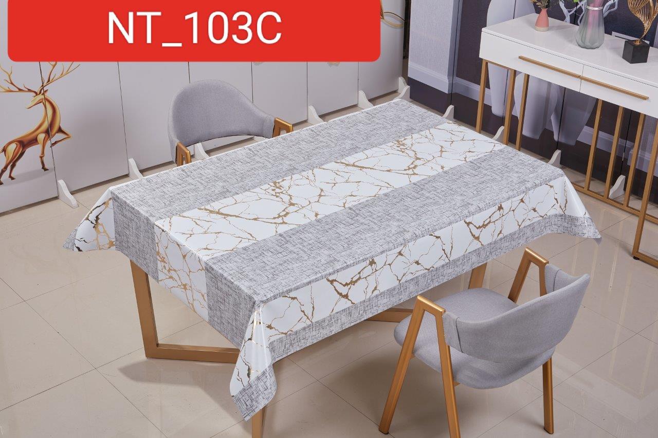 غطاء طاولة من مادة PVC بتصميم تجريدي فاخر، مقاس 1.37*20 متر